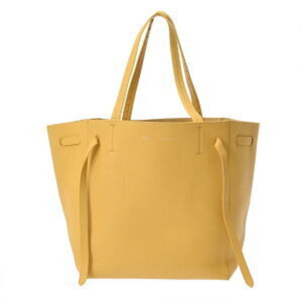 Celine Cabas Phantom Yellow Leather Handbag